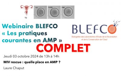 Webinaire BLEFCO 2024 « Pratiques courantes en AMP »