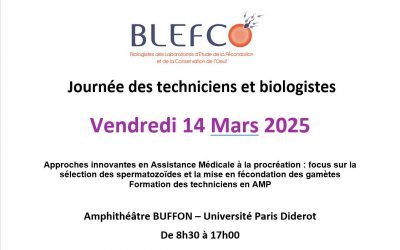 Journée des techniciens et biologistes 14 mars 2025